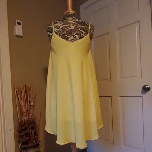 Yellow babydoll dress, size S - Picture 3 of 6